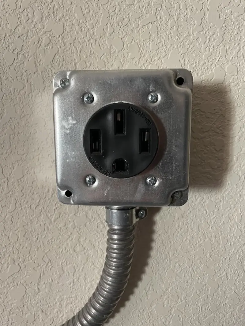 NEMA 14-50 outlet installed for Smart Home Electrical in Shively